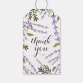 Lavendel Velden Dank u Cadeaulabel (Achterkant)
