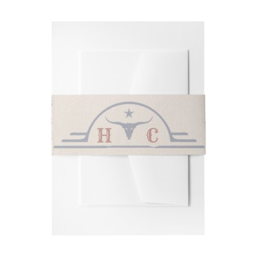 Lavendel Velden van Blauwe Westerne bruiloft Uitnodigingen Wikkel (Voorkant Voorbeeld)