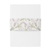 Lavendel Velden van Blauwe Westerne bruiloft Uitnodigingen Wikkel (Achterkant Voorbeeld)