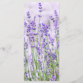 Lavendel Velden Wedding Menu (Achterkant)