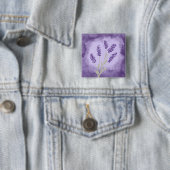 Lavendel Vierkante Button 5,1 Cm (In situ)