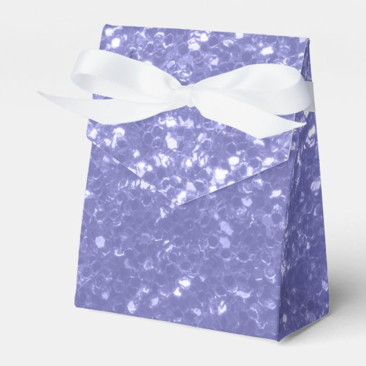 Lavendel violet fonkelt glitter bling bedankdoosjes (Voorkant Zijde)