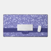 Lavendel violet fonkelt glitter bling Monogram Bureaumat (Keyboard & Muis)