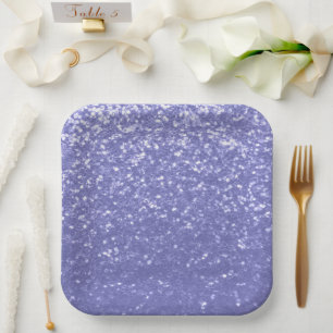Lavendel violet fonkelt glitter bling papieren bordje