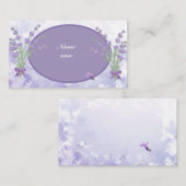 Lavendel visitenkarte visitekaartje (Voorkant / Achterkant)