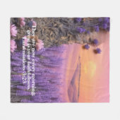 Lavendel vliesdeken Klaagliederen 3:23 Fleece Deken (Voorkant (Horizontaal))