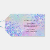 lavendel vlinder cadeaulabel (Achterkant Horizontaal)