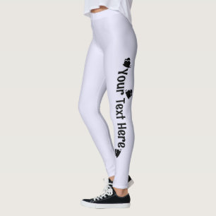 Lavendel Vlinder Naam op Maat Leggings