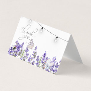 Lavendel Vlinders Botanische Slingerlichtjes Visitekaartjes