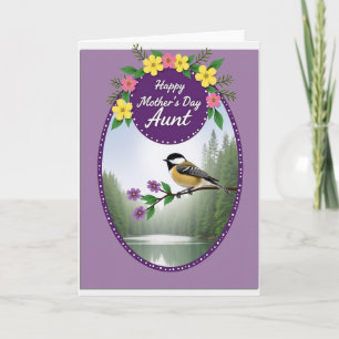 Lavendel Vogel Moederdagkaart Kaart