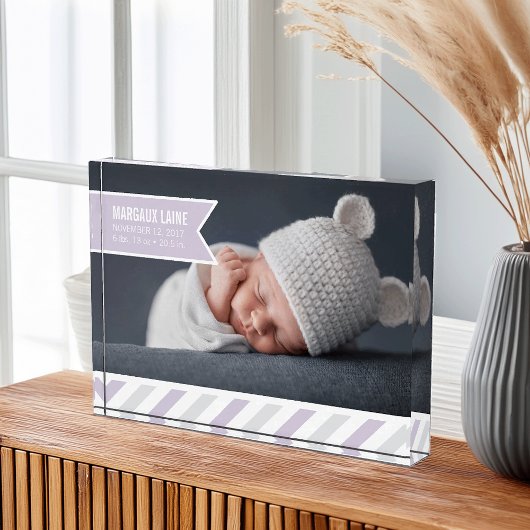 lavendel voor speciale toediening | Baby Geboortes Fotoblokken