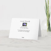 Lavendel Waterlelie Kaart (Achterkant)