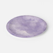 Lavendel Waterverf Bruiloft Borden Papieren Bordje (Gekanteld)