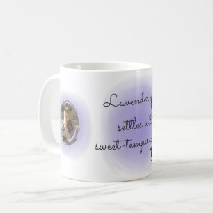 Lavendel Waterverf Dachshund Aangepaste Naam Koffiemok