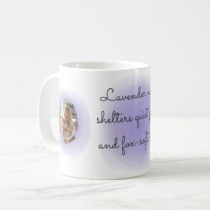 Lavendel Waterverf Shiba Inu Aangepaste Foto & Naa Koffiemok