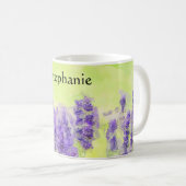 Lavendel Waterverf Spring Bloemengeel Koffiemok (Voorkant rechts)