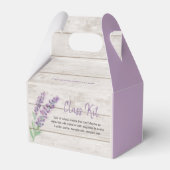Lavendel Waterverf & Wood Essential Oil Class Kit Bedankdoosjes (Achterkant)
