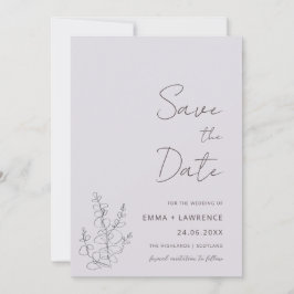 Lavendel Wedding Save the Date Kaarten