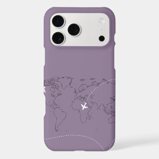 Lavendel Wereldkaart iPhone 11 Pro Hoesje