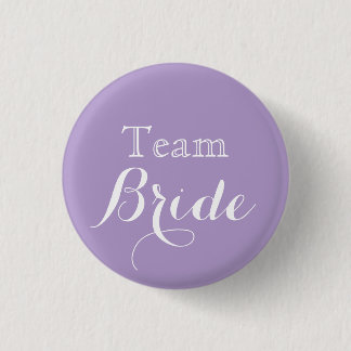 Lavendel White Wedding Team Bruid Ronde Button 3,2 Cm