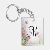 Lavendel Wild Flowers Sleutelhanger (Voorkant Links)
