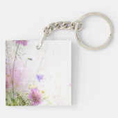 Lavendel Wild Flowers Sleutelhanger (Achterkant)