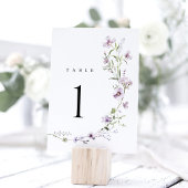 Lavendel Wilde Bloem Bruiloft Tafel Nummers