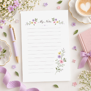 Lavendel Wilde Bloemen Briefpapier Notitiepapier