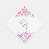 Lavendel Wilde Bloemen Bruiloftsborrel Servet (Hoek)