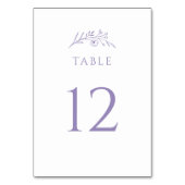 Lavendel Wildflower bruiloft Kaart (Voorkant)