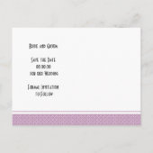 Lavendel wisteria lente bruiloft Save the Date Aankondigingskaart (Achterkant)