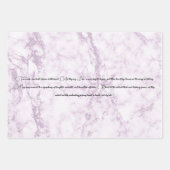 Lavendel & wit bruiloft inpakpapier vel (Voorkant 3)