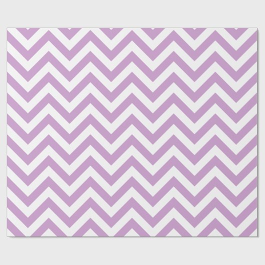 Lavendel Wit XL Chevron ZigZag Patroon Cadeaupapier (Vlak)