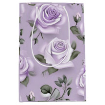 Lavendel & witte bruiloft geschenkzak