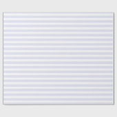 Lavendel Witte Eenvoudige Horizontale Strepen Cadeaupapier (Vlak)