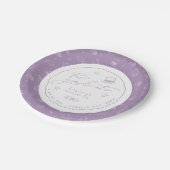 Lavendel Witte Hand Getrokken Afstudeerder Partij  Papieren Bordje (Gekanteld)