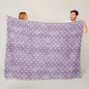 Lavendel Witte Stippen Verjaardag Fleece Deken