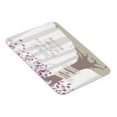 Lavendel Woodland Save The Date Magnet Magneet (Rechterzijde)