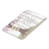 Lavendel Woodland Save The Date Magnet Magneet (Linkerzijde)