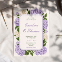 Lavendel zachte paarse bloem chic huwelijk 