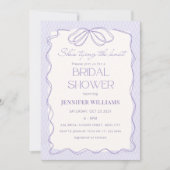 Lavendel Ze bindt de knoop kant Vrijgezellenfeest Kaart (Voorkant)