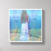 Lavendel Zee Canvas Print (Voorkant)