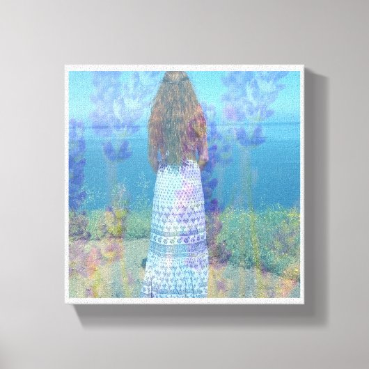 Lavendel Zee Canvas Print (Voorkant)