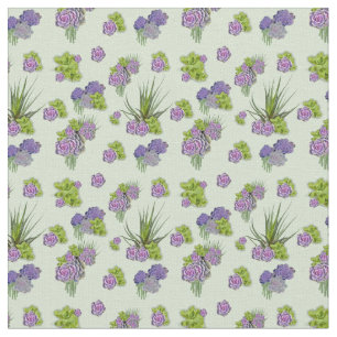 Lavendel Zee-groene Toon vetplanten Stof