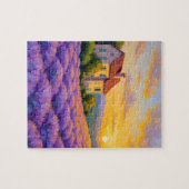 Lavendel Zonsondergang Puzzel (Horizontaal)