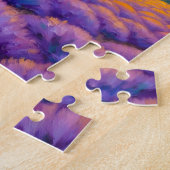 Lavendel Zonsondergang Puzzel (Zijkant)