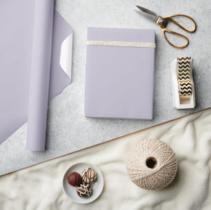 Lavendelblauw, pastel Paarse effen kleur Cadeaupapier