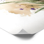 Lavendelbloemen Art Print Poster (Hoek)