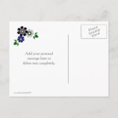 Lavendelbloemen bruiloft Save the Date Aankondigingskaart (Achterkant)