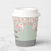 Lavendelbloesem Papieren Bekers (Rechts)